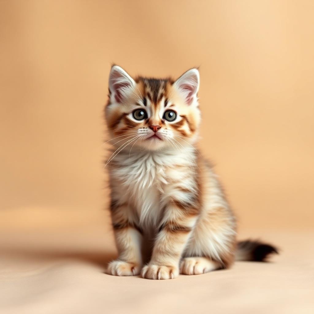 Purebred kitten portrait