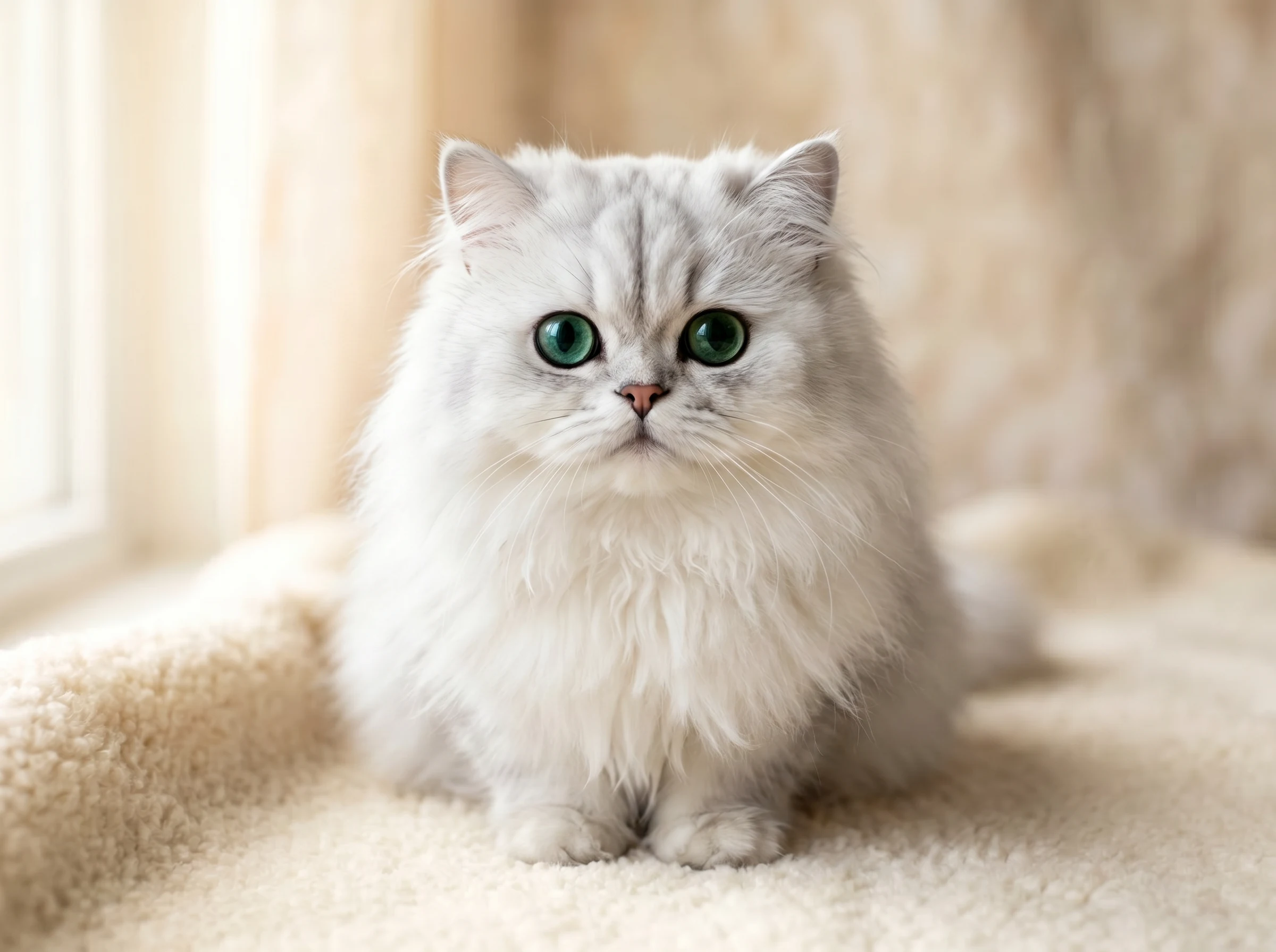 Persian Kittens | Gulf Cats and Kittens Purebred Persian cat with luxurious long coat and emerald eyes — WCF and CFA pedigree registered kittens available with free GCC delivery