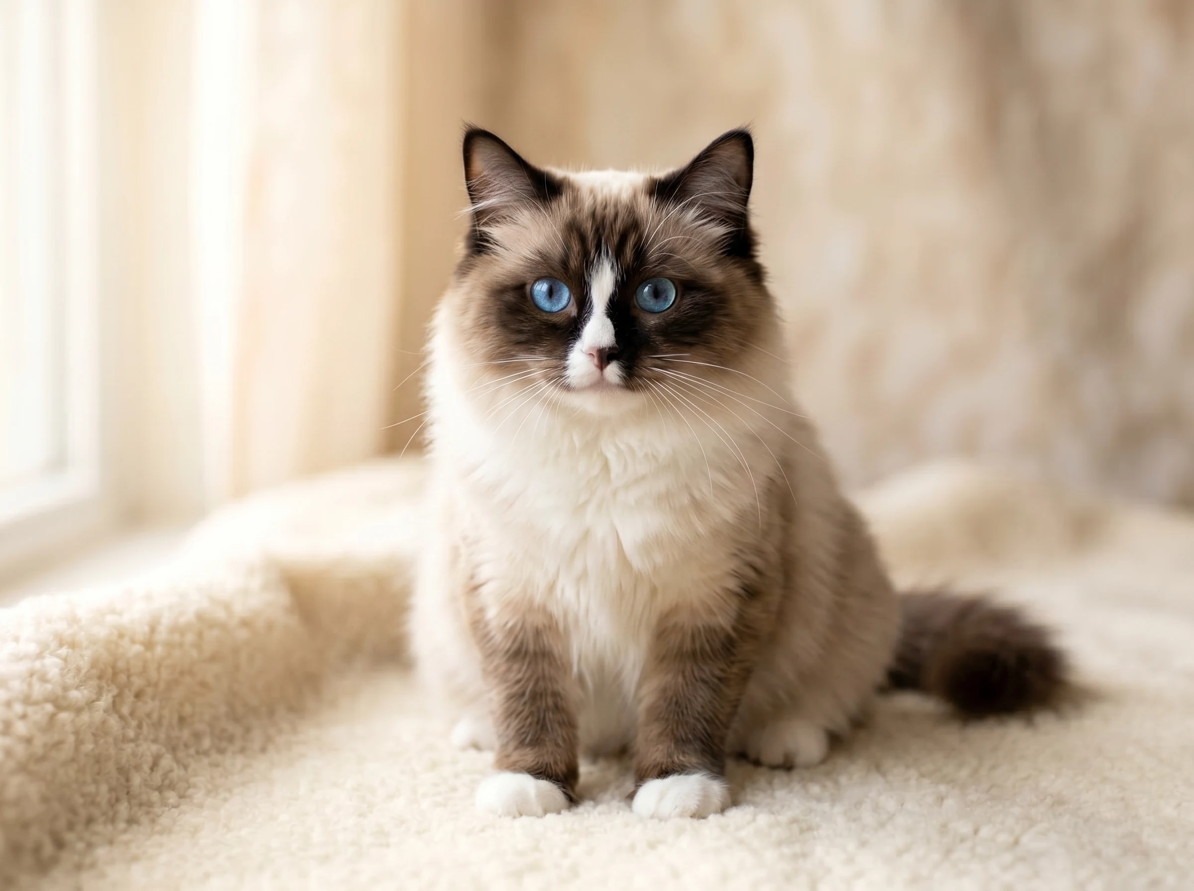 Ragamuffin Kittens | Gulf Cats and Kittens Purebred Ragamuffin cat with plush silky coat and large expressive eyes — WCF and CFA pedigree registered kittens available with free GCC delivery