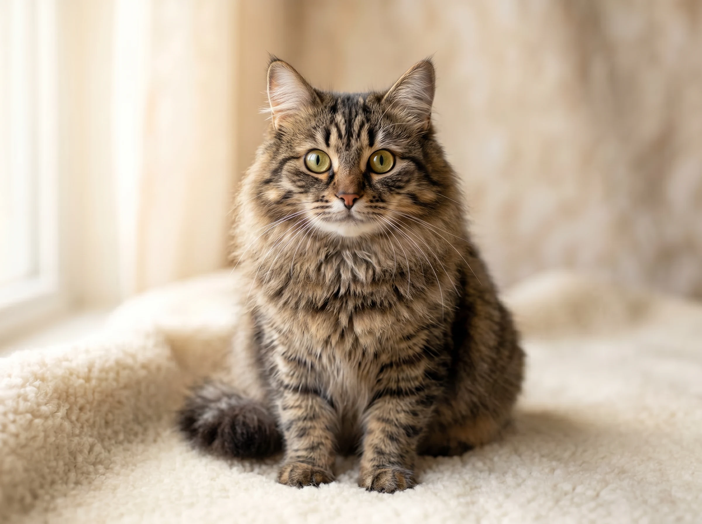 Siberian Kittens | Gulf Cats and Kittens Purebred Siberian cat with magnificent triple-layer coat and golden-green eyes — WCF and CFA pedigree registered kittens available with free GCC delivery